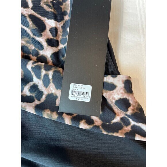 J. Hara New York  Leopard Tummy Control Mesh 1 Piece Swimsuit Size 8 RefN13 - Picture 7 of 8